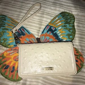 Brahmin- Debi wallet wristlet- ostrich design